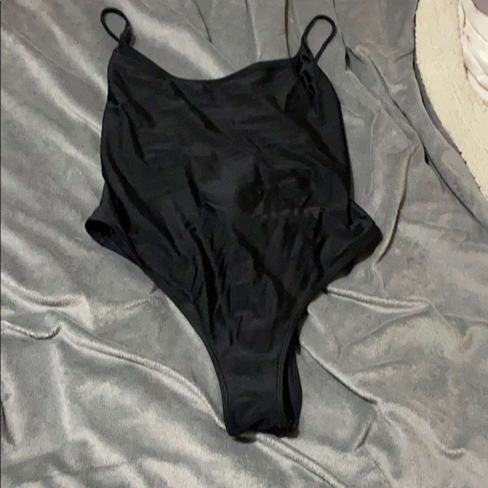 Open back one piece